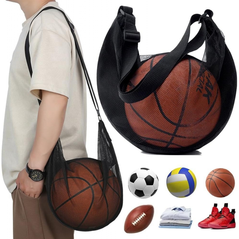 Basketball Arcade Game - Anti-Tear Mesh Single Ball Bag Fits