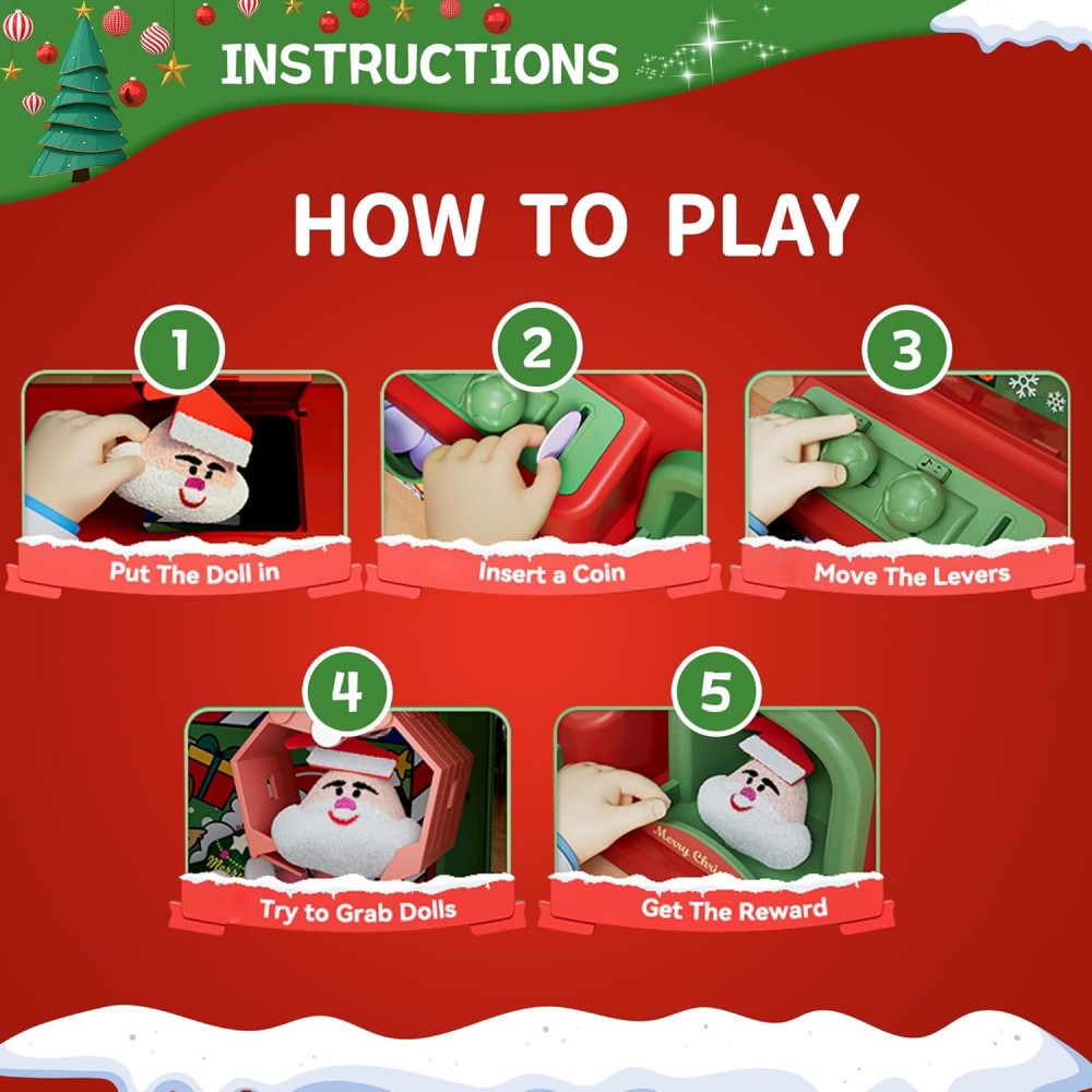 Christmas Claw Machine For Kid - Arcade Vending & Laundry Revenue avaliação e preço