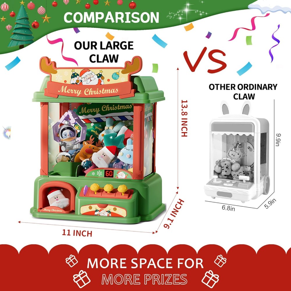 Christmas Claw Machine For Kid - Arcade Vending & Laundry Revenue avaliação e preço