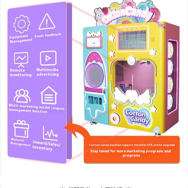 Fully Automatic Cotton Candy M - Candy Vending Machine avaliação e preço