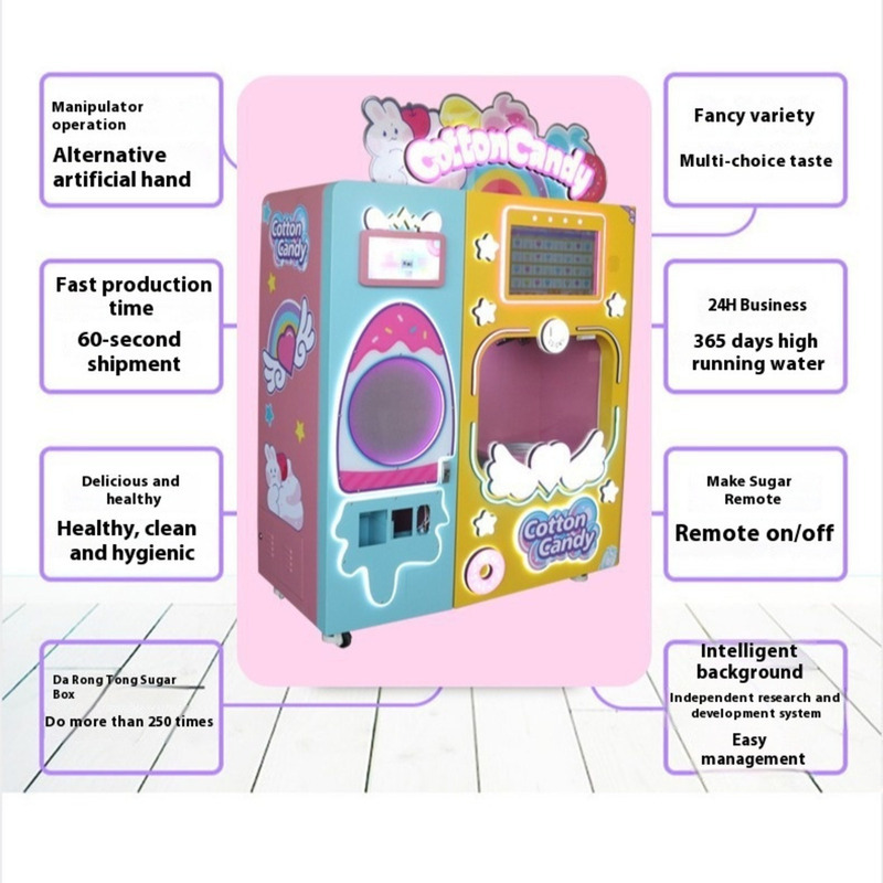 Fully Automatic Cotton Candy M - Candy Vending Machine avaliação e preço