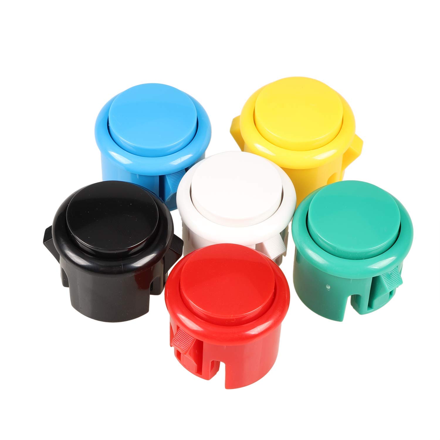 100 pcs Arcade buttons 30mm 24 - Joystick Arcade Parts avaliação e preço