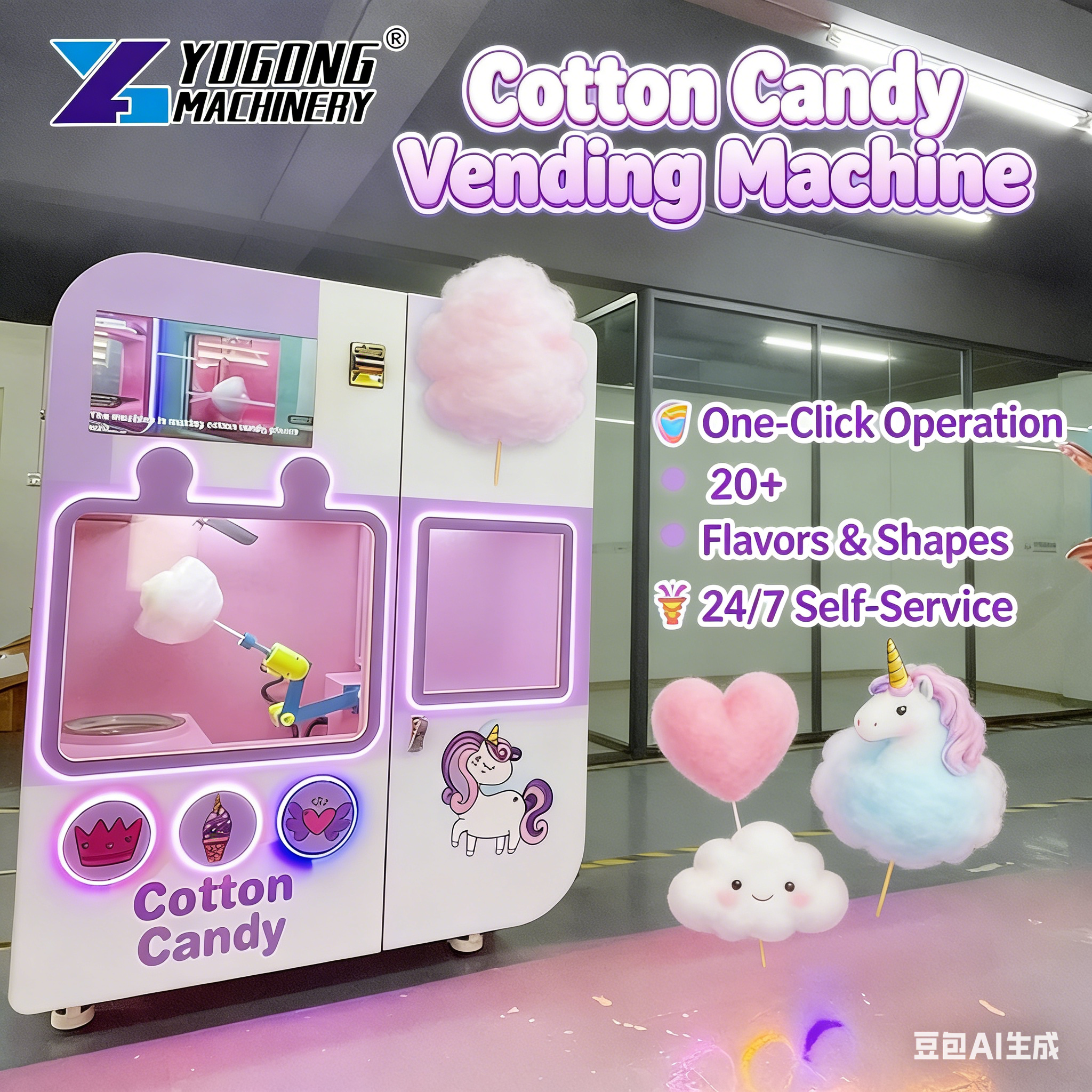 Customized 4 Colors Small Full - Candy Vending Machine avaliação e preço