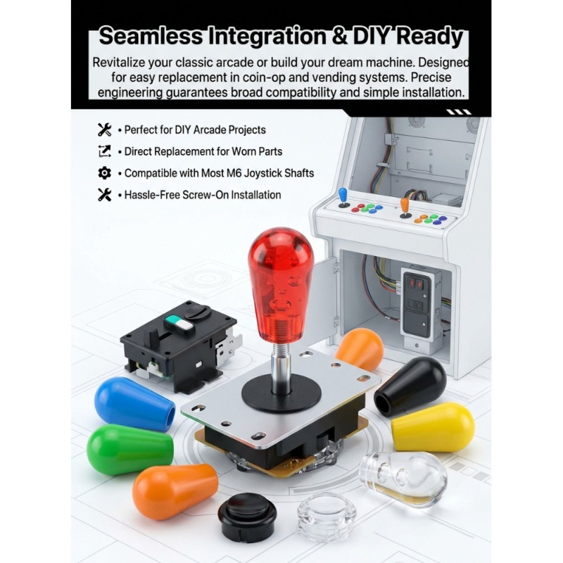 1 PCS M6 Joystick  American Ba - Joystick Arcade Parts avaliação e preço