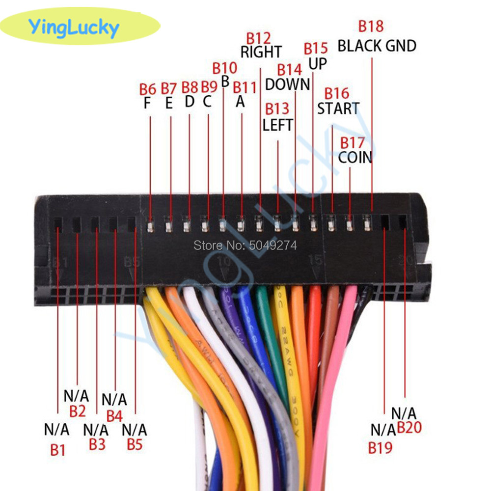 Arcade Cabinet 40-pin Wire Har - Joystick Arcade Parts avaliação e preço