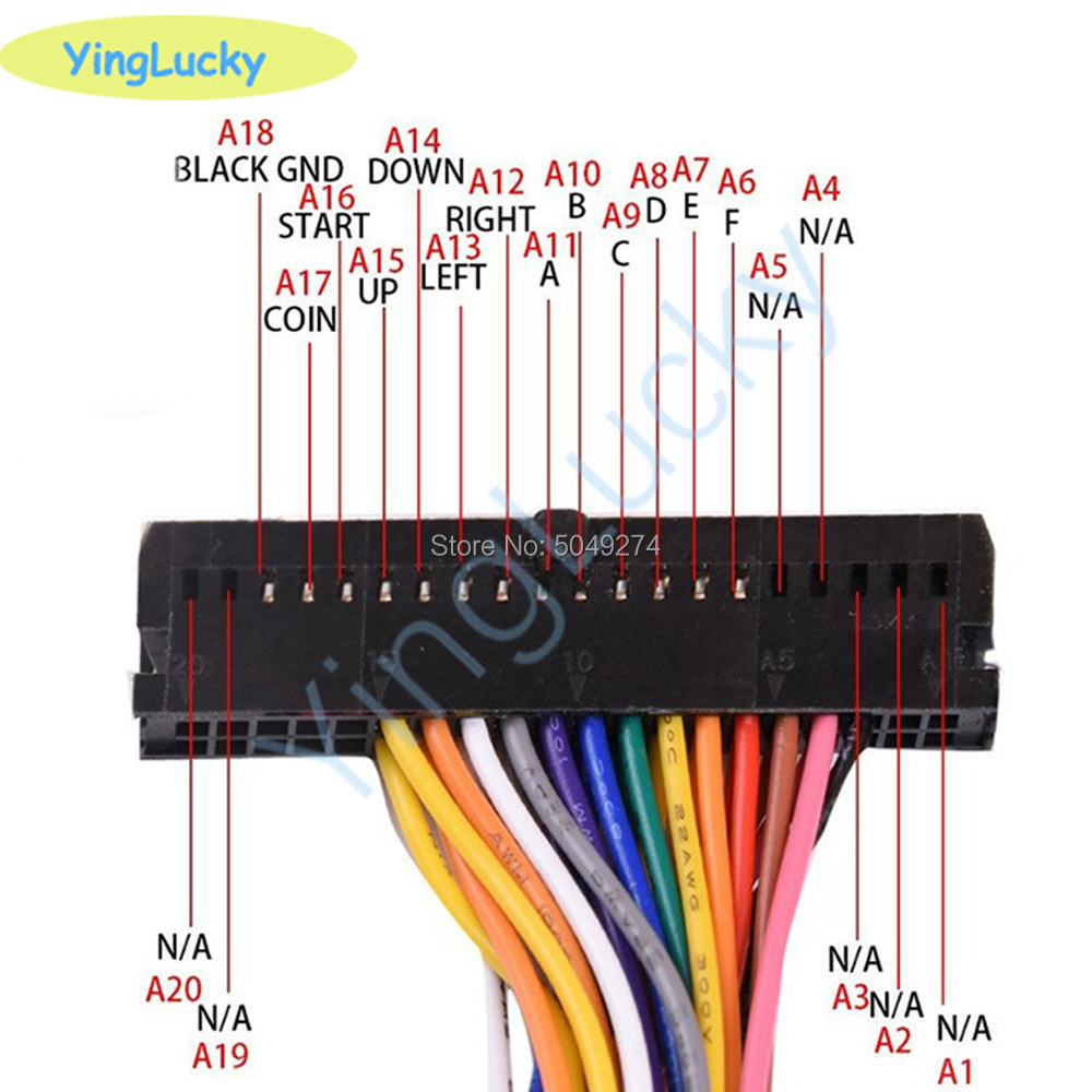 Arcade Cabinet 40-pin Wire Har - Joystick Arcade Parts avaliação e preço