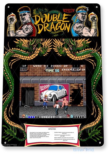 Double Dragon Arcade Sign, Cla - Arcade Games & Vending Llc avaliação e preço