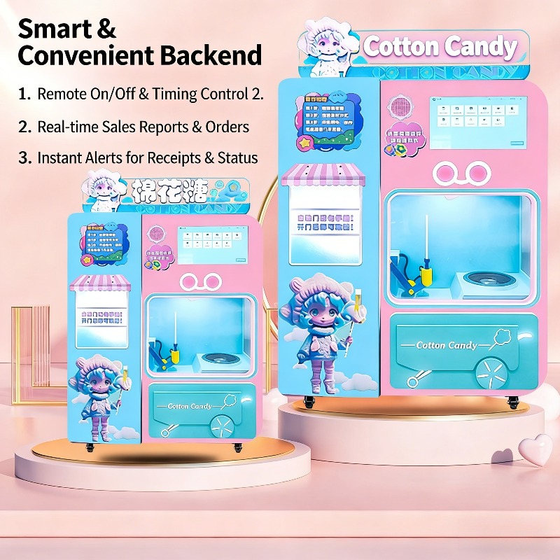 FOB Automatic Cotton Candy Ven - Candy Vending Machine avaliação e preço