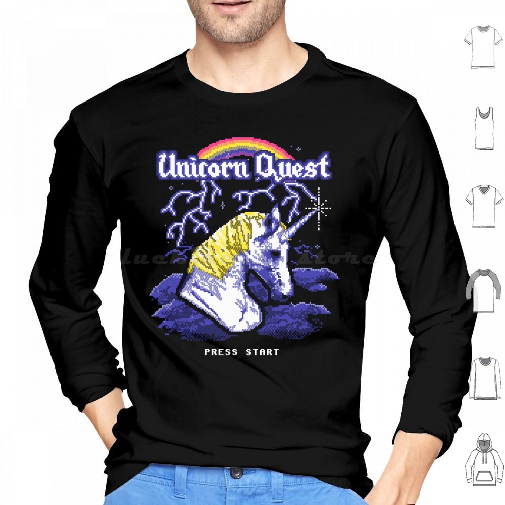 Unicorn Quest Hoodie Cotton Lo - Arcade Quest avaliação e preço