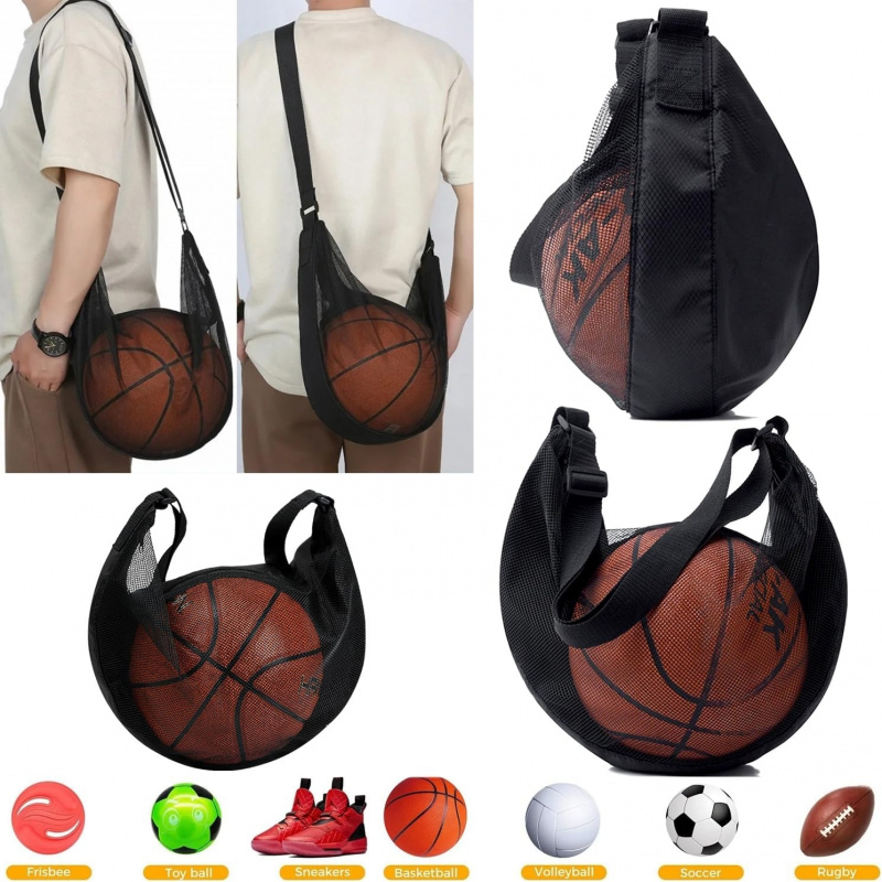 Anti-Tear Mesh Single Ball Bag - Basketball Arcade Game avaliação e preço