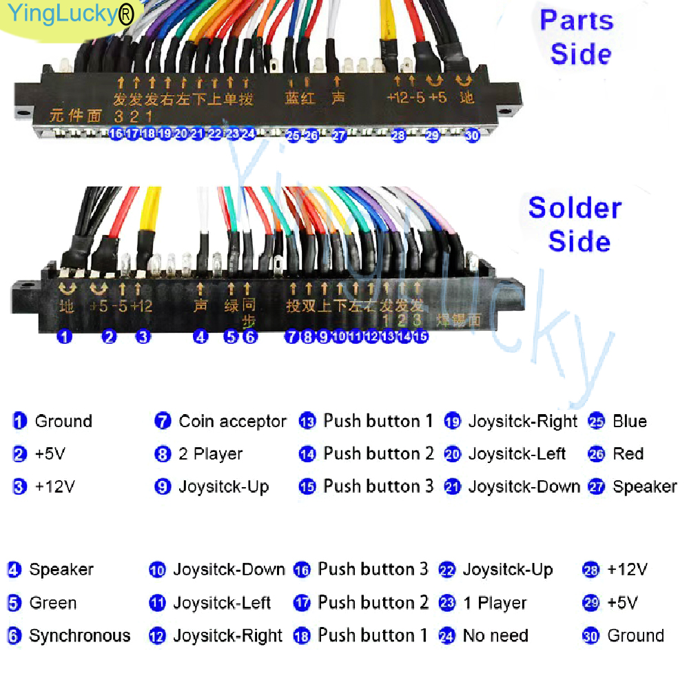 Jamma 28 pin Arcade cable leng - Arcade Game Jackpot avaliação e preço