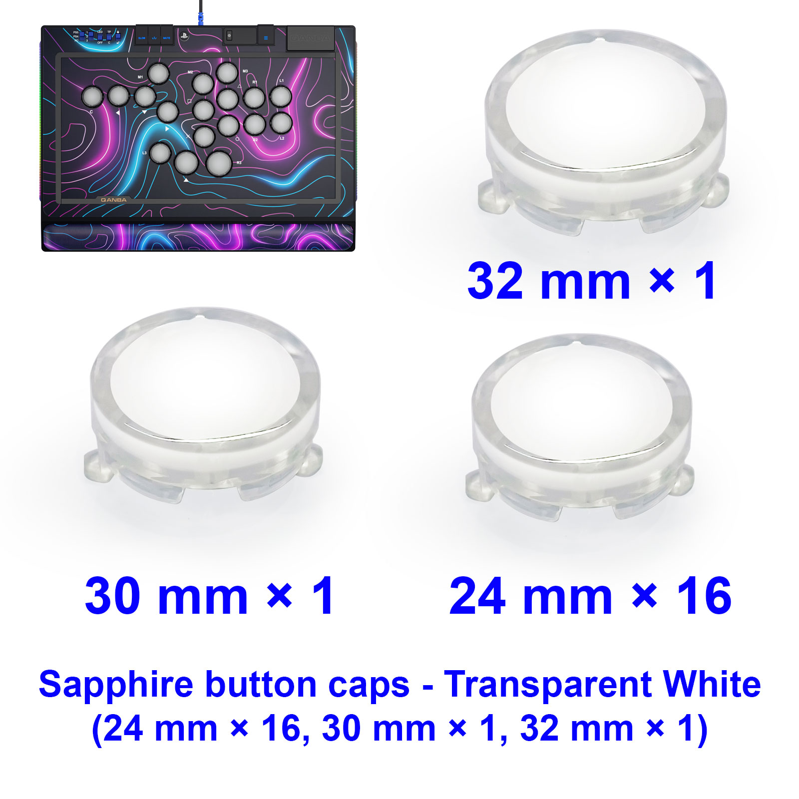 QANBA SAPPHIRE S1 Button Cap A - Joystick Arcade Parts avaliação e preço