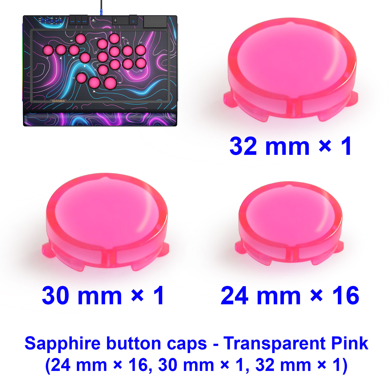 QANBA SAPPHIRE S1 Button Cap A - Joystick Arcade Parts avaliação e preço