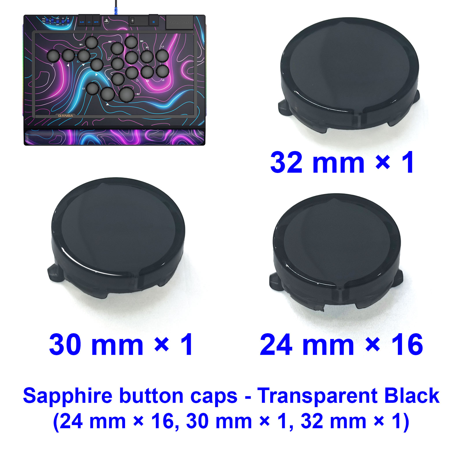 QANBA SAPPHIRE S1 Button Cap A - Joystick Arcade Parts avaliação e preço