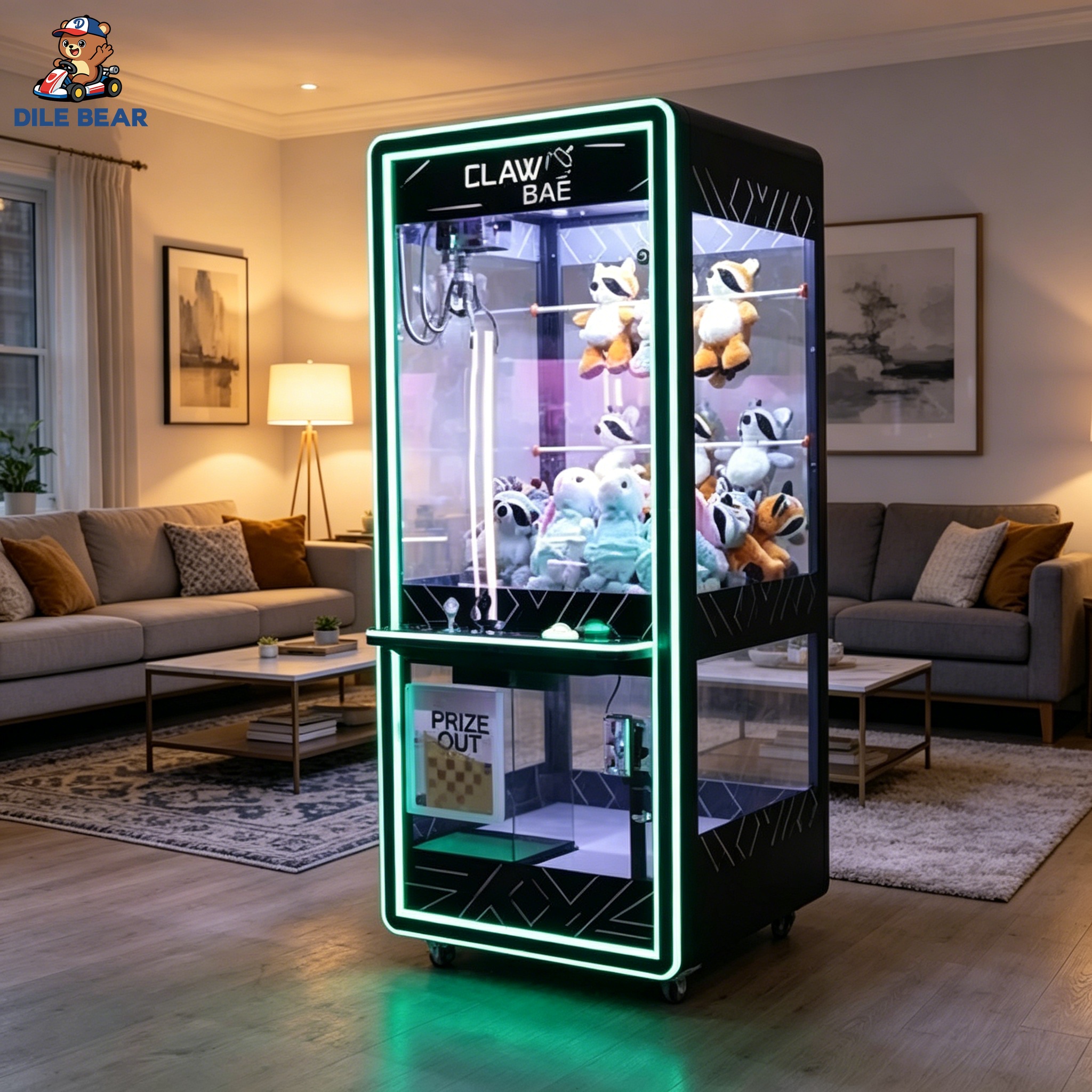 Black Claw Machine Modern Arca - Arcade Prize Vending Machine avaliação e preço