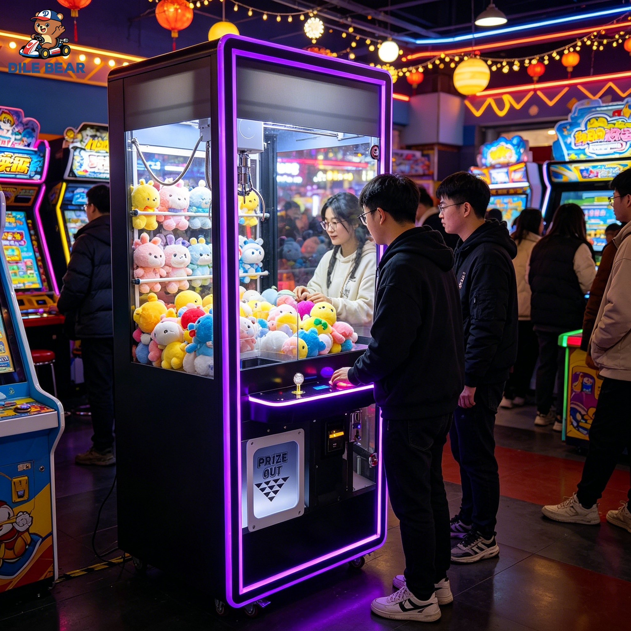 Black Claw Machine Modern Arca - Arcade Prize Vending Machine avaliação e preço