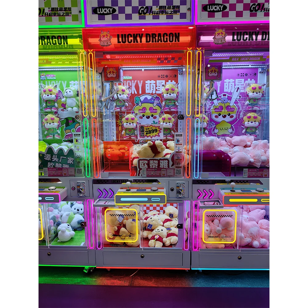 #New Colorful Claw Machine Luc - Arcade Prize Vending Machine avaliação e preço