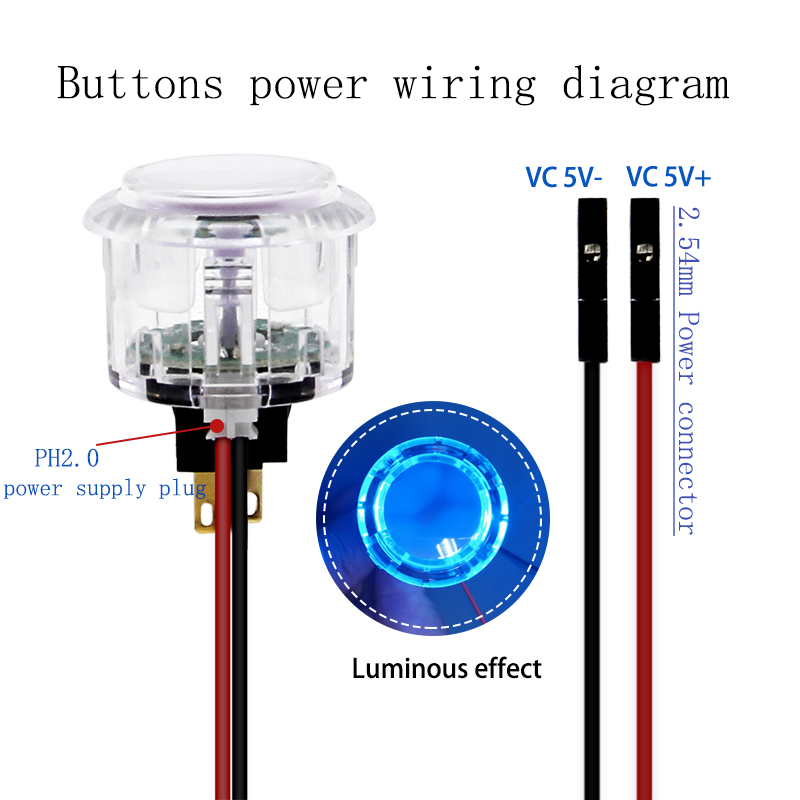 QANBA 30mm LED Arcade Buttons  - Joystick Arcade Parts avaliação e preço