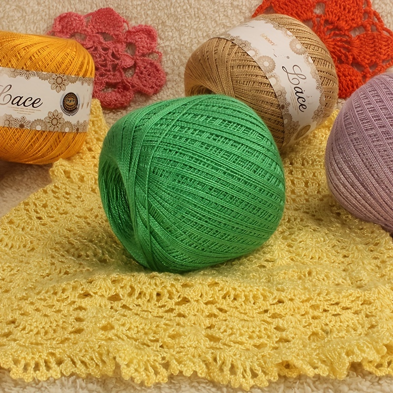 4 Skeins of No. 8 Pearl Lace Y - Skee Ball Arcade avaliação e preço
