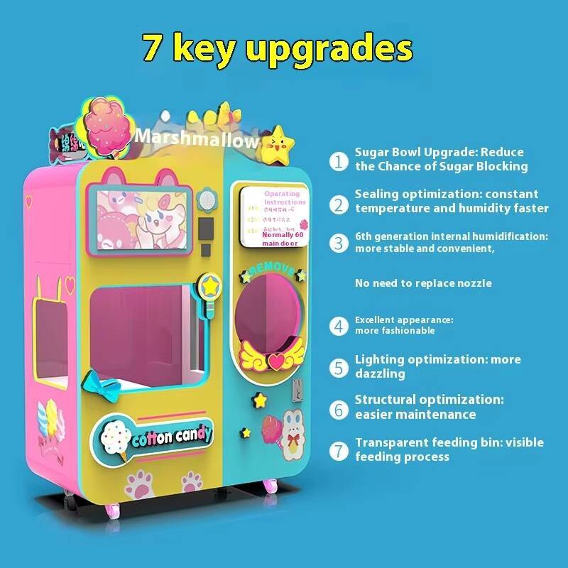 Intelligent Large Fully Cotton - Candy Vending Machine avaliação e preço