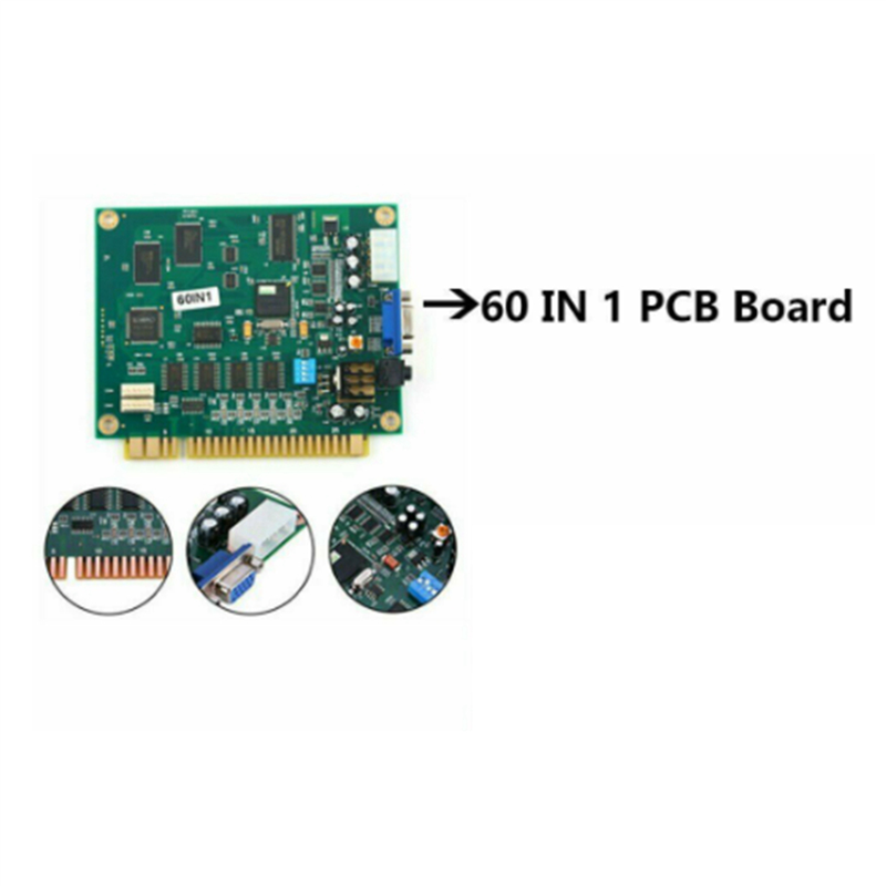 ABGN 2X 60 In 1 Multicade PCB  - Usb Game Board Jamma avaliação e preço