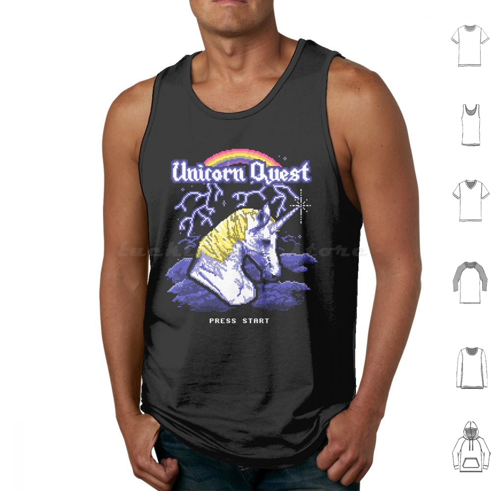 Unicorn Quest Tank Tops Vest S - Arcade Quest avaliação e preço