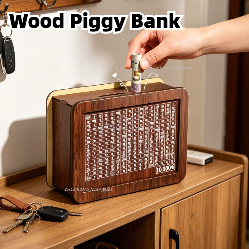 Wood Piggy Bank 1000 Euro Chil - Coin Operated Kiddie Ride avaliação e preço