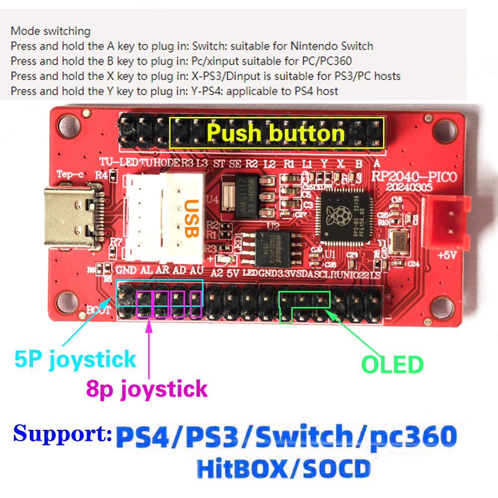 Raspberry Pi Pico Zero Delay U - Joystick Arcade Parts avaliação e preço