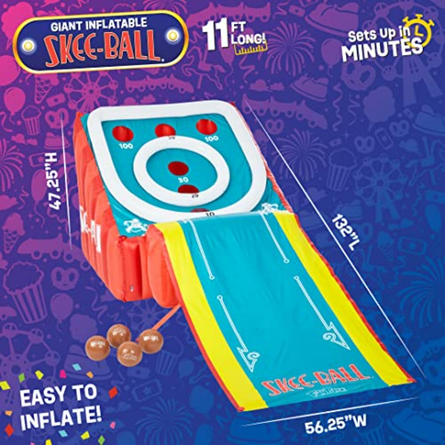 11 Ft Inflatable Skee-Ball Gam - Skee Ball Arcade avaliação e preço