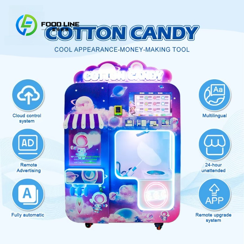 Customized Cotton Candy Vendin - Bill Acceptor Vending avaliação e preço